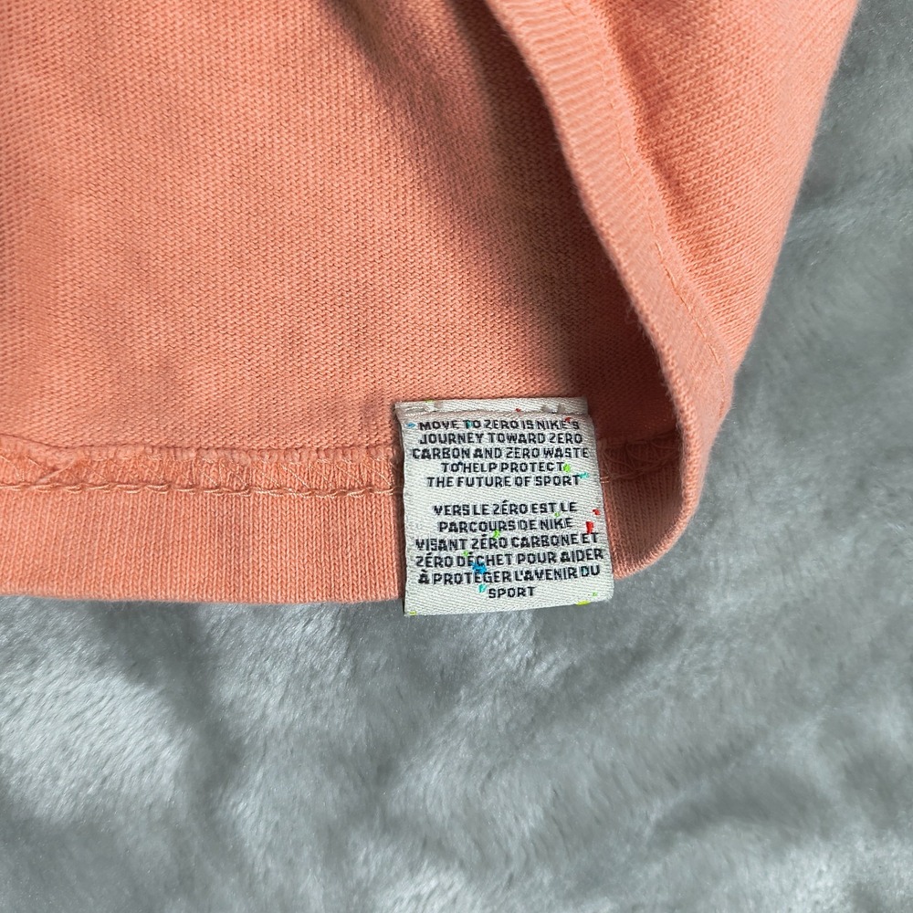 Nike Sportswear Shirt Mens Large Peach Loose Fit M2Z HBR Swoosh - Picture 6 of 10